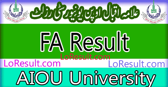 AIOU FA FSC I.com ICS autumn result 2025